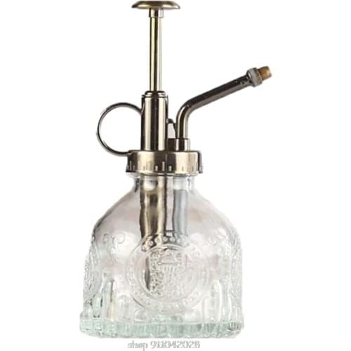 Plant Mister Glass Watering Spray Bottle Watering Can Retro High-Atomization Nozzle Sealed Leak-Proof for Plants D10 20 Dropship
