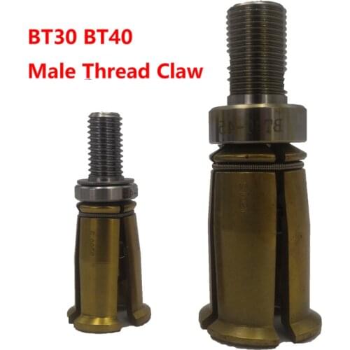 BT30 BT40 Male thread 45 degree Claw GRIPPERS External threaded Spindle claw clamp pull claw Tool milling CNC machine center