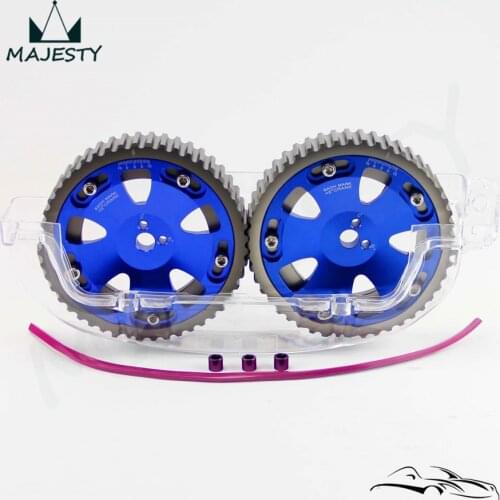 Cam Gear Pulley + Cam Cover For Mitsubishi EVO 1-3 Eclipse DSM 4G63 92-95