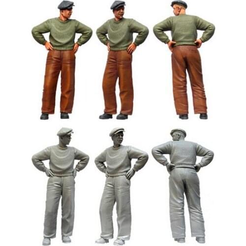 1/35 Scale WW2 civilian WWii Figure Resin Model Kit Free Shipping