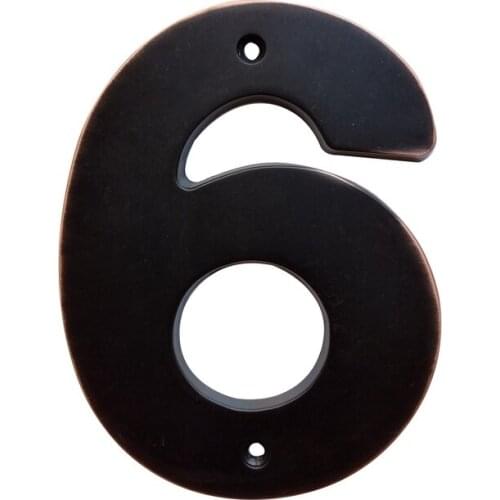 12cm Wide Area Modern House Number Door Home Address Numbers for House Number Digital Door Outdoor Sign Plates 5 Inch. #0-9 ORB