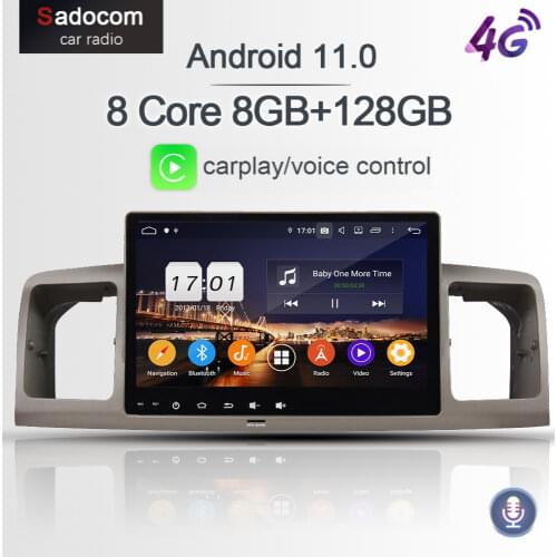 720P 9" DSP PX6 Android 10.0 8 Core 4GB 64GB Car RADIO DVD Player Wifi car radio 5.0 RDS GPS For Toyota Universal 2010 2011-2014