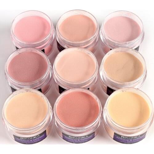 9Boxes 15g Acrylic Powder For Nail Extension Carving Design Dipping Powder Warm Pink Pigment Dust Professional Nail Art Supplies