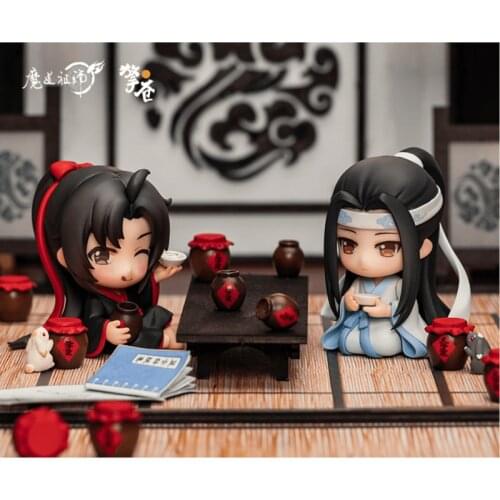 Anime Grandmaster of Demonic Cultivation The Untamed Wei Wuxian Lan Wangji Figurine Figure Action Doll Model Display Cosplay Toy