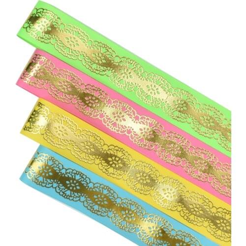 HSDRIBBON Free Shipping 38mm 1-1/2inch hsd-design custom Popular hologram Series on Grosgrain Ribbon