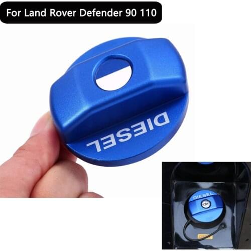 Aluminum alloy Diesel Fuel Tank Cap Frame Trim For Land Rover Defender 90 110