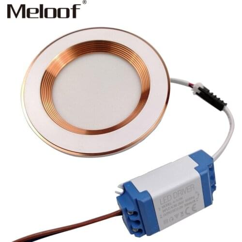 Hot SaleLED Downlight Dimmable 3W 4W 6W 9W 12W Round Ultrathin SMD Power Driver Ceiling Panel Lights Cool Warm White