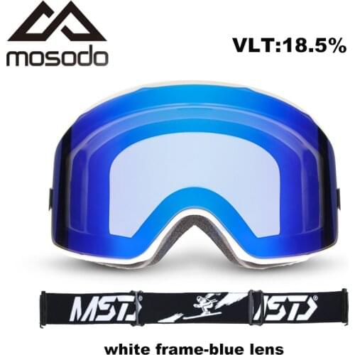 Mosodo Ski Goggles Cylindrical Design Snow Alpine Skiing Eyewear Ultra Wide Field Of Vision Men And Women Ski Glasses
