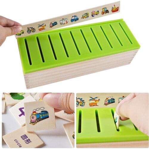 Mathematical Knowledge Classification Cognitive Matching Kids Montessori Early Educational Learn Toy Wood Box Gifts Children Toy