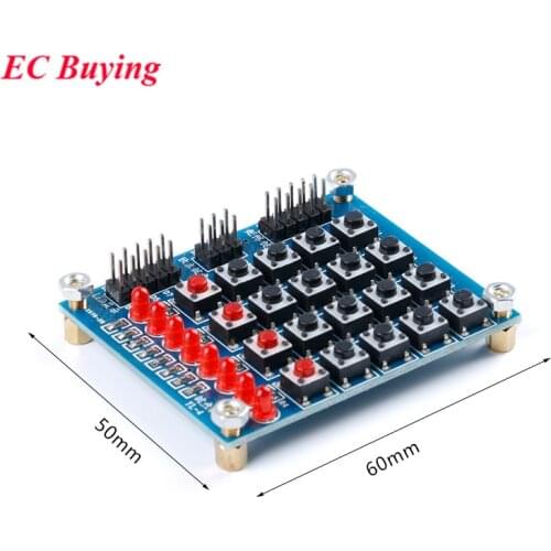 4x4 Matrix Keyboard 4*4 Keypad Array Module Key Button Membrane Switch with LED MCU Control Panel Board Pad DIY Kit For Arduino