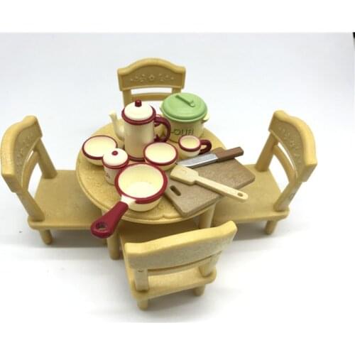 Geniune Sylvanian Doll Families Dollhouse Animal Figures furniture set clothes house food without package