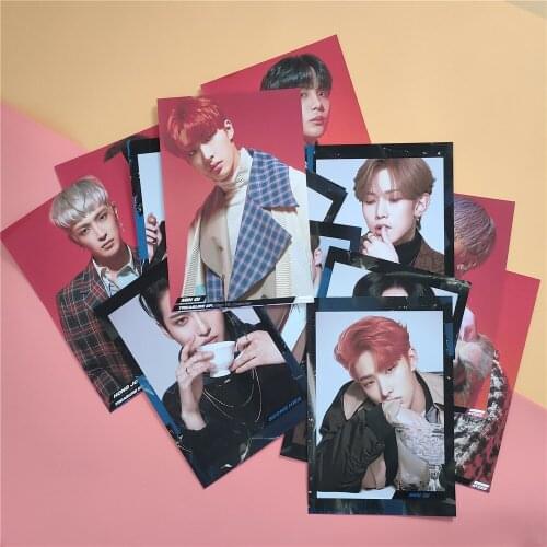 KPOP ATEEZ SAN MIN YUN HO JONG HO HONG JOONG YEO SANG Comeback New Album Answer Poster Sticker Photo Pictorial Collection Photo