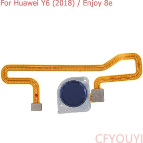 Original Home Return Key Fingerprint Button Flex Cable Replacement For Huawei Y6 (2018) / Enjoy 8e