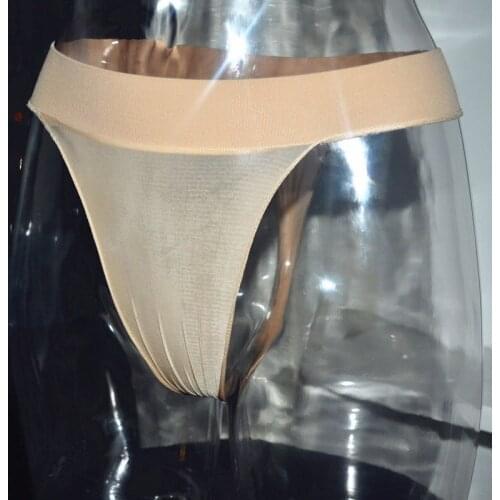 Sexy Low Waist Seamless Sheer Briefs T-Back Crotch Oil Shiny Sexy G-string See Through Women Breathable Underwear Lingerie