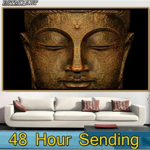 Light luxury Retro and Nostalgic Buddha statue Decorative Paintings No Frame Canvas Painting Home Decoration Wall Prints