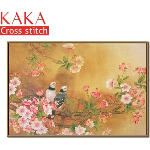 Cross stitch kits,Embroidery needlework sets with printed pattern,11CT-canvas for Home Decor Painting,Animals Full NCKA059