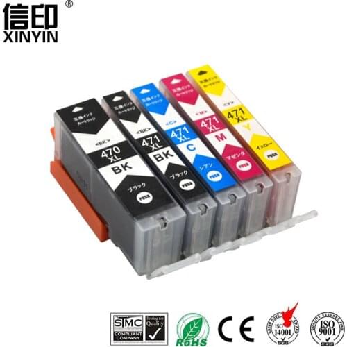 XColor 5 PK PGI470 CLI471 PGI-470XL CLI-471XL Compatible ink Cartridge For Canon PIXMA MG5740 MG6840 TS5040 TS6040 printer