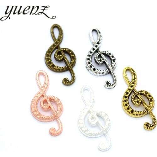 YuenZ 20pcs Antique Silver Plated musical note Charms Pendant:DIY for bracelet necklace 22*15mm P218