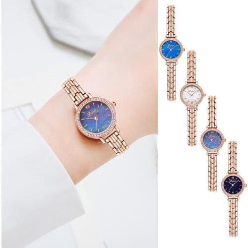 Womens fashion exquisite casual watches Womens stainless steel quartz watches gifts Montre Femme