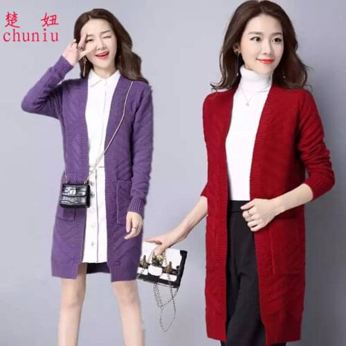 Woman Sweaters Cardigan Autumn Cardigan Womens Loose Twist Knitted Coat for Spring and Autumn Cape Top