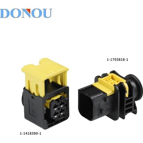 1-1418390-1 Waterproof plug sheath of male female butt connector of terminal Dechi 4P connector 1-1703818-1