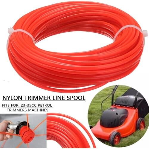 1Spool Grass Cut Strimmer Line 15m x 2.4mm Nylon Cord Wire String for Grass Trimmer Machine Trimmer Lines