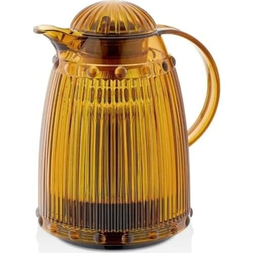 1 LT Honey Color Purple Translucent Pine effect Baroque Thermos Tea Coffee