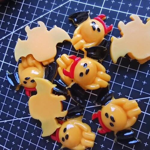 1pcs/lot resin flat back Halloween bat 33mm Cabochons Hair Bow Center DIY Christmas decration