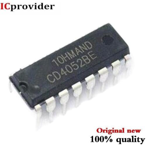 100PCS/lot CD4052BE CD4052 4052 DIP16 IC Best quality