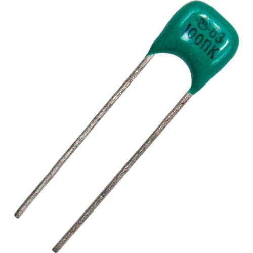 20PCS 104 100nF 63V CBB Polypropylene film capacitor pitch 5mm