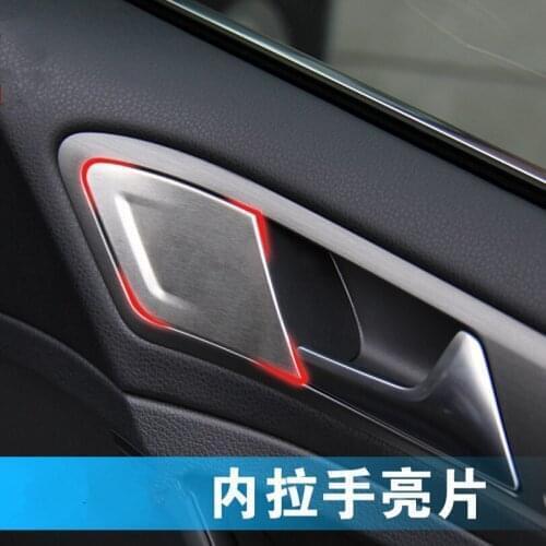 2016 hot ! 3pcs/set stainless steel trim doors hand-clasping decoration cover for Volkswagen VW Golf 7 MK 7 accessories