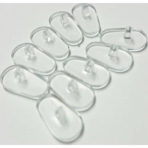 5pairs Anti Slip For Glasses Wear Resistant Soft Transparent Mini Silicone Sunglasses Repair Flexible Accessories Nose Pads