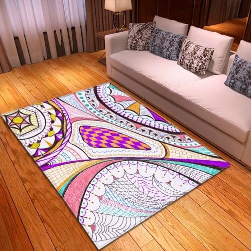 Abstract art carpets kids room decorative carpet home bedroom non-slip rug modern living room dining room 3D printing floor mats