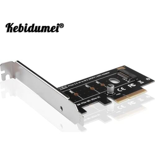 Kebidumei M.2 NVMe SSD NGFF TO PCIE X4 Adapter M Key Interface Card Support PCI Express 3.0 X4 2230-2280 Size M.2 Adapter