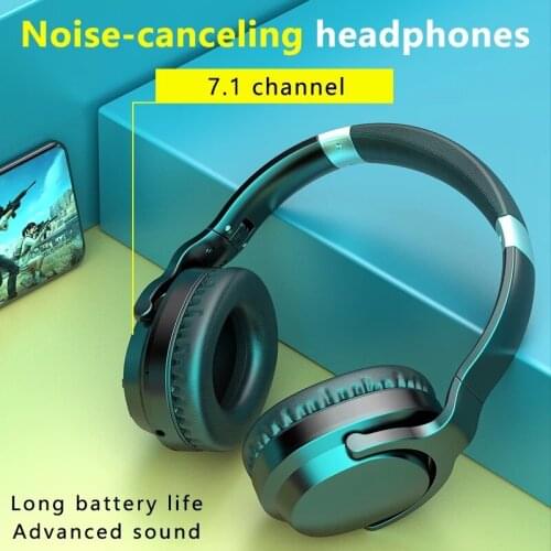ANC Bluetooth headset active noise reduction wireless and wired headset with microphone deep bass high fidelity sound in-ear