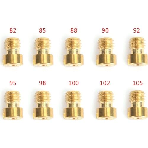 Artudatech 10/set Round Head Main Jet 4mm for GY6 50cc 139QMB Scooter Moped Keihin Carb 82-105