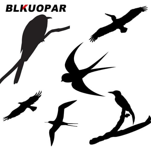 BLKUOPAR Eagle Silhouette Car Stickers Die Cut Fashionable Decals Sunscreen Scratch-Proof Surfboard DIY Decor Simple Graphics