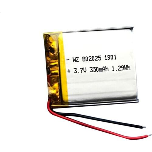 3.7V battery 802025/782025 battery lighting watch bracelet battery