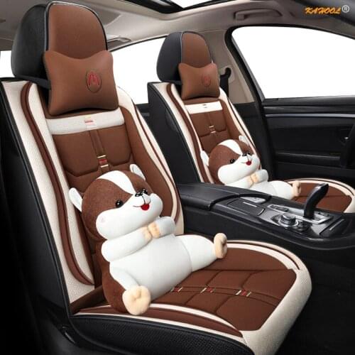 KAHOOL flax car seat covers For mazda 323 626 cx-3 cx-4 cx-5 6 2014 cx 5 7 9 bt50 3 bk bl 6 gg mpv demio premacy seat cover