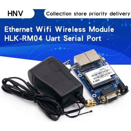 HLK-RM04 RM04 Uart Serial Port to Ethernet WiFi Wireless Module with Adapter Board Development Kit HLK-RM04 startkit