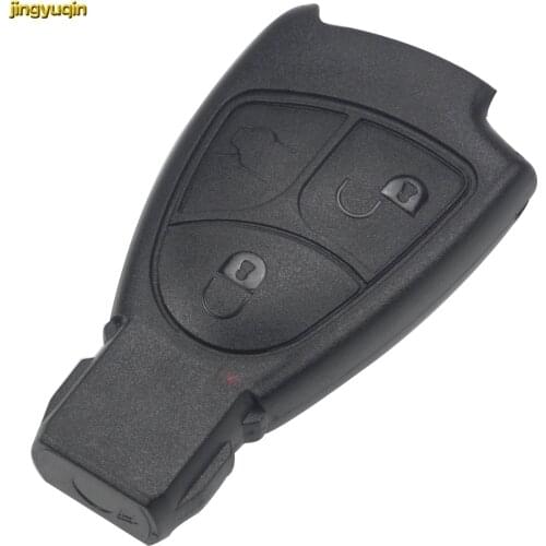 Jingyuqin 10pcs 3 Buttons Remote Key Shell fob for Mercedes for Benz B C E ML S CLK CL 3B 3BT Smart Key Shell Case Car-styling