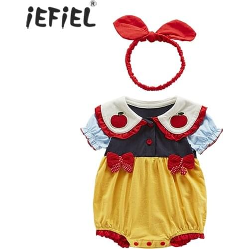 Newborn Infant Baby Girls Summer Jumpsuit Baby Girl Clothes Bowknot Romper Cute Princess Doll Collar Romper Bodysuit Outfits