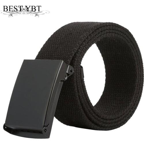 Best YBT Men Belt Fashion Unisex Men Women Belts Army Tactical Waist Belt Jeans Male Casual Luxury Canvas cowboy Waistband