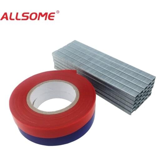 ALLSOME Plant Branch Hand Tying Machine Flower Vegetable Garden Tapetool Tapener Gardening Tapes + Staples Garden Tools HT1625