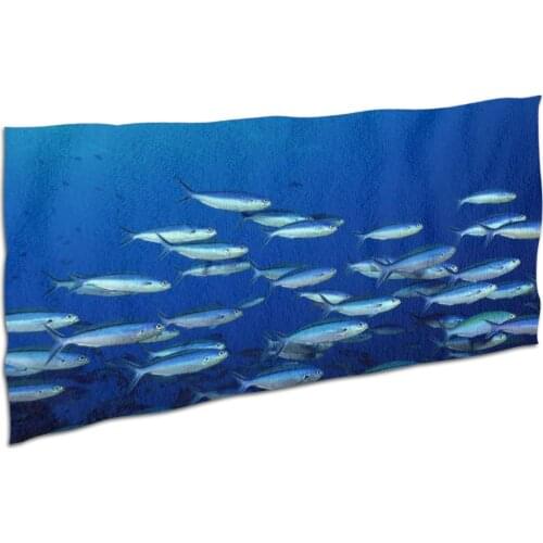 2021 new 160 * 80cm fish school summer fashion beach towel large sports towel camping accessories gift
