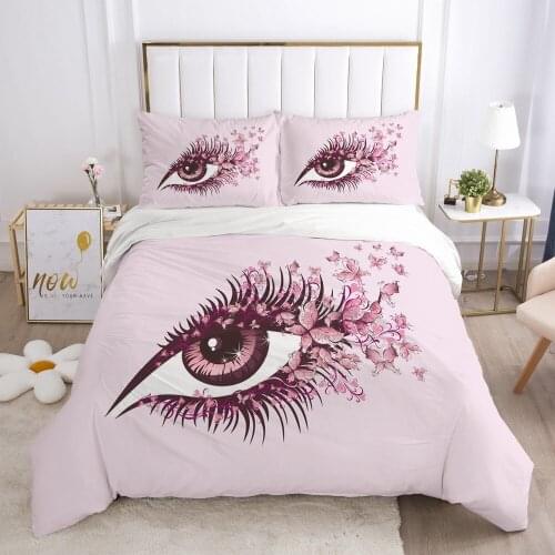 Luxury Duvet/Quilt/Comforter Cover Set Bed Linens Bedding Sets Pillow case King Double Twin Size 3D Lash Custom Home Textile