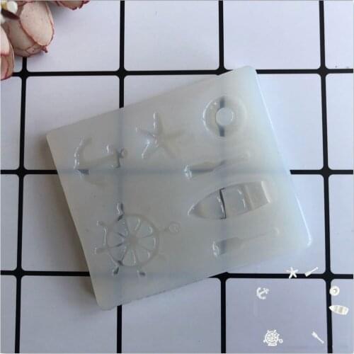 Aouke Ocean Ship Baking Silicone Mold Cake Decoration DIY Fondant 3D Silicone Mold Chocolate Mold H090