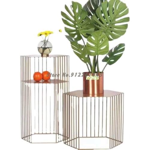 Nordic Iron Flower Rack Simple Light Luxury Modern Corner Creative Flower Blue Living Room Green Plant Pot Rack