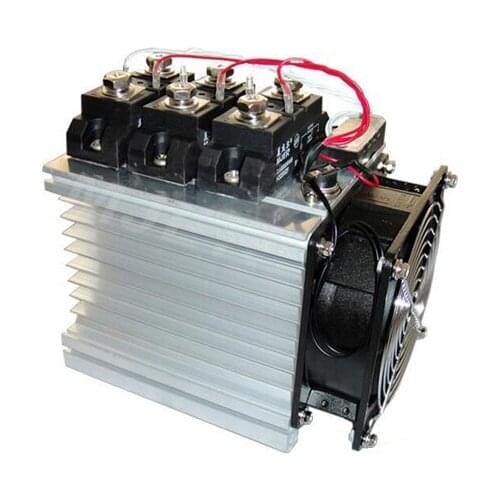 H3200ZF 200A Industrial grade solid relay /SSR three phase DC to AC 3pcs relay+1pc radiator +1pc radiator matching fan