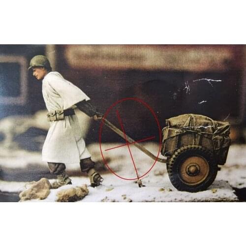 1:35 Resin Figure Model Kit Unassambled Unpainted //821(WITH Supply car)